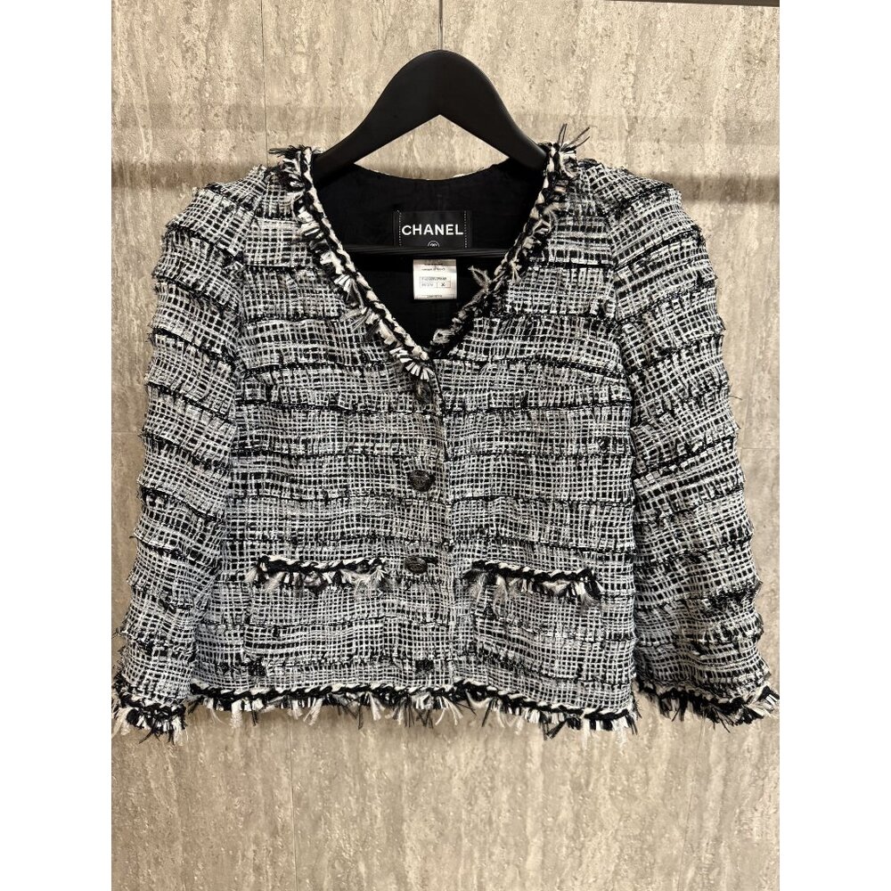 Chanel Black & White Tweed Jacket